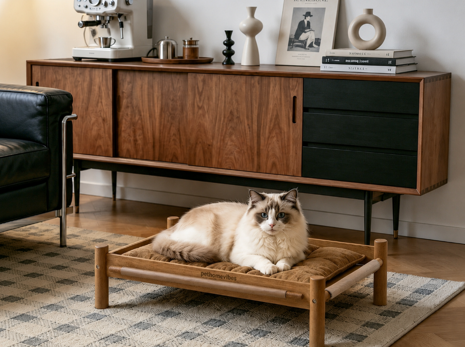 Wooden Elevated Pet Bed