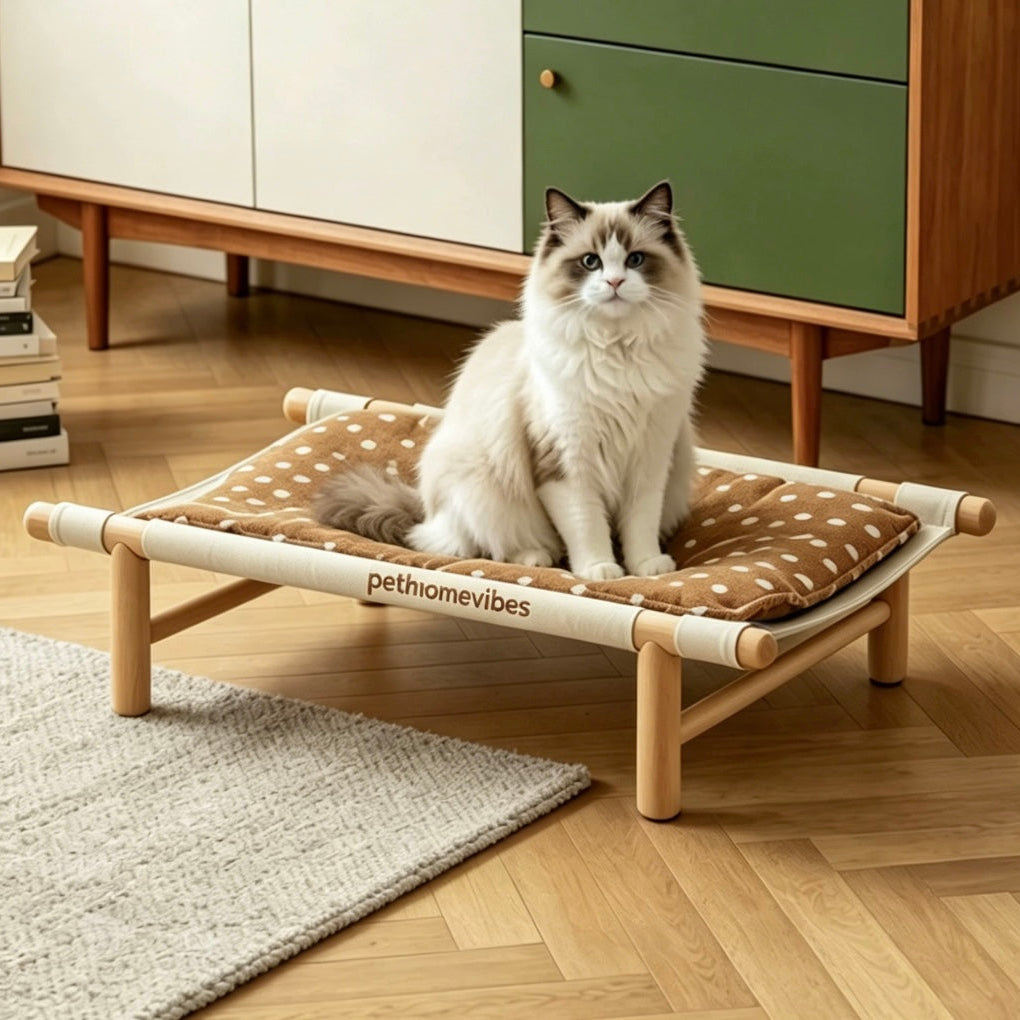 Foldable Elevated Pet Lounge Bed