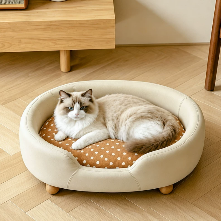 Cozy Oval Pet Sofa Bed