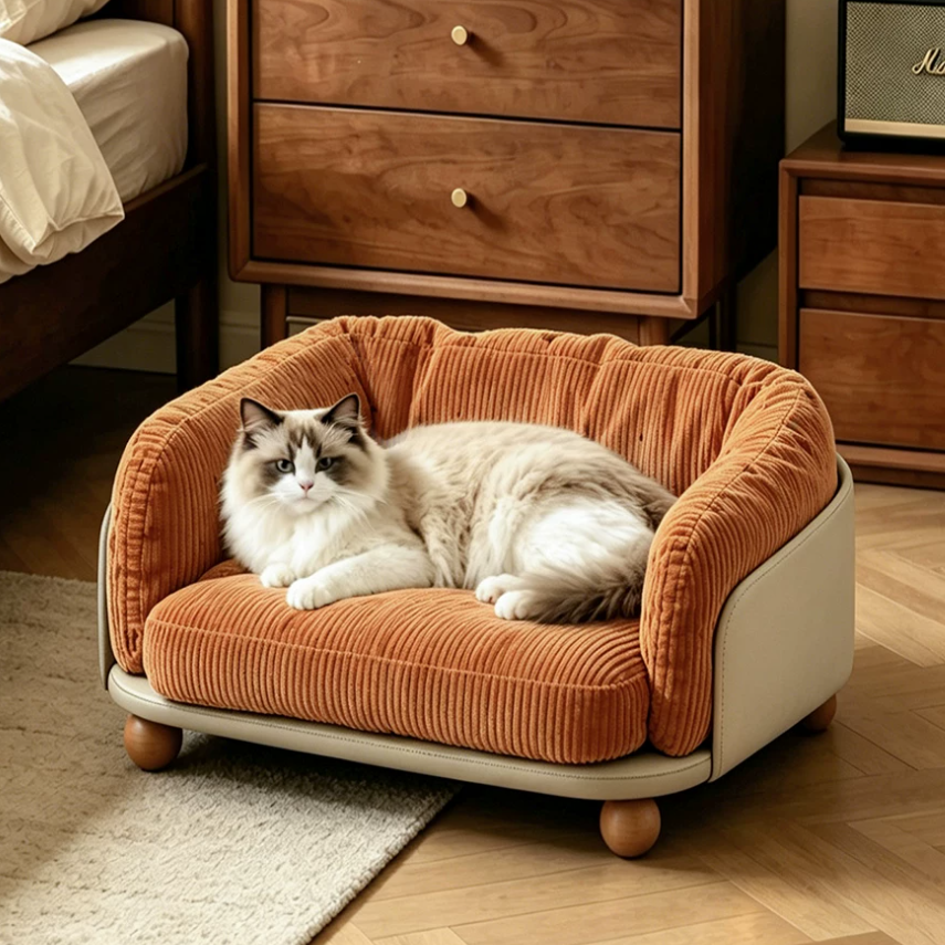 Corduroy Pet Sofa Bed