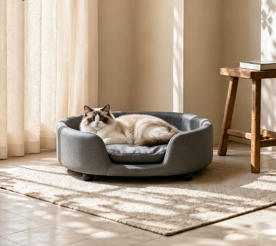 Round Breathable Pet Sofa Bed