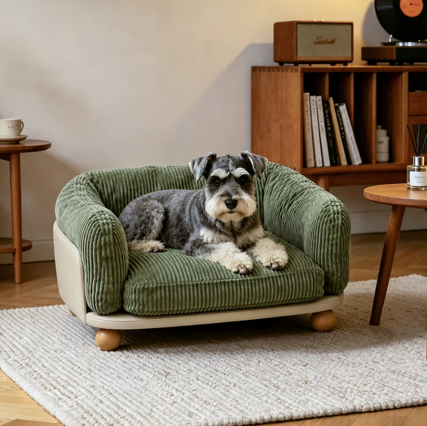 Luxury Corduroy Pet Sofa Bed